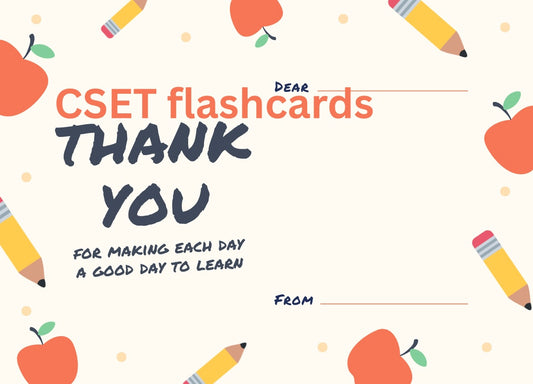 CSET Flashcards